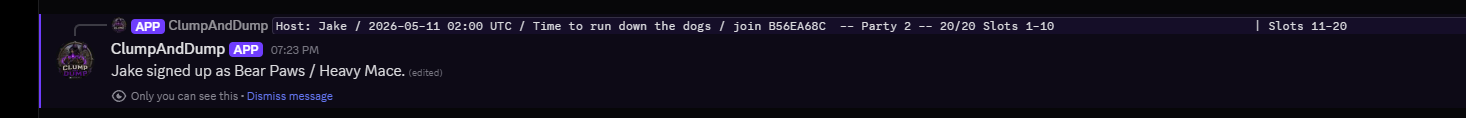 Discord confirmation after signing up